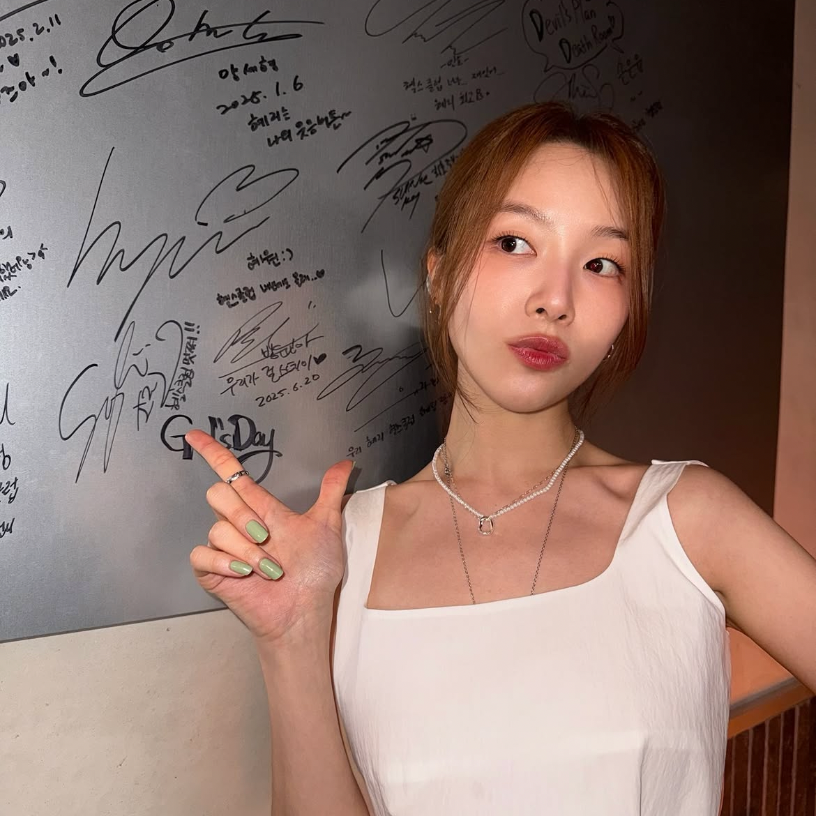 Recent activity shot of Minah (Girl's Day)