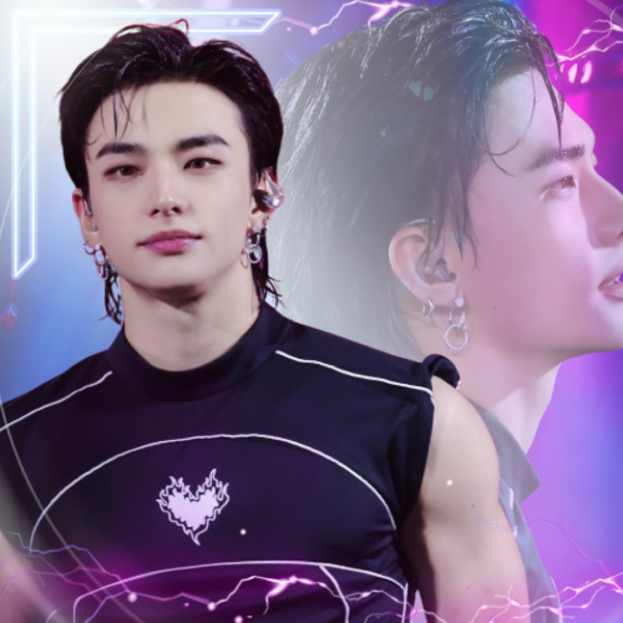 Recent activity shot of Hyunjin (Stray Kids)