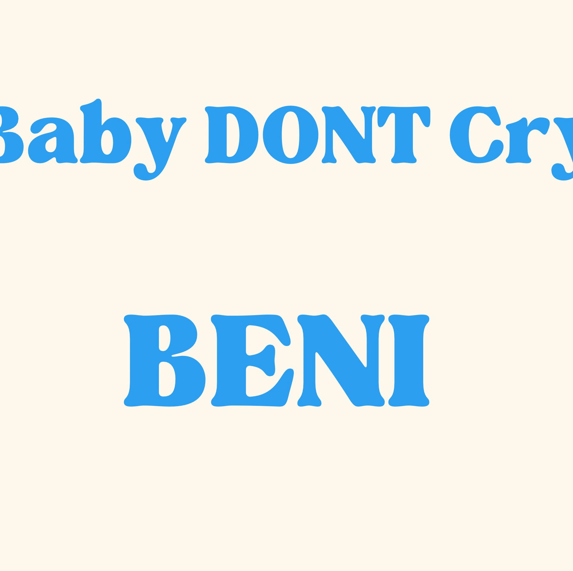 Recent activity shot of Baby DONT Cry