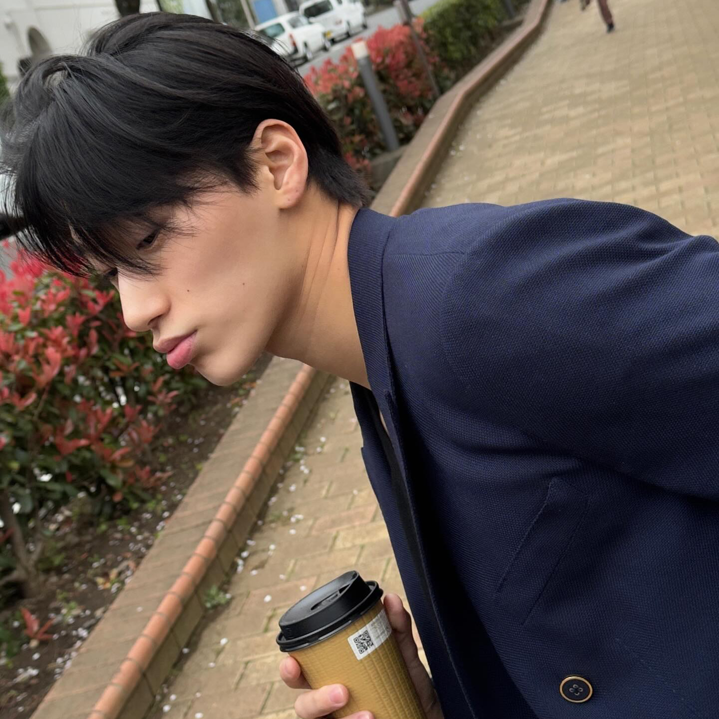 A moment captured by San (ATEEZ)'s fan
