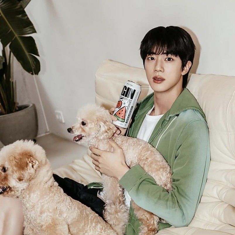 Recent activity shot of Jin (BTS)