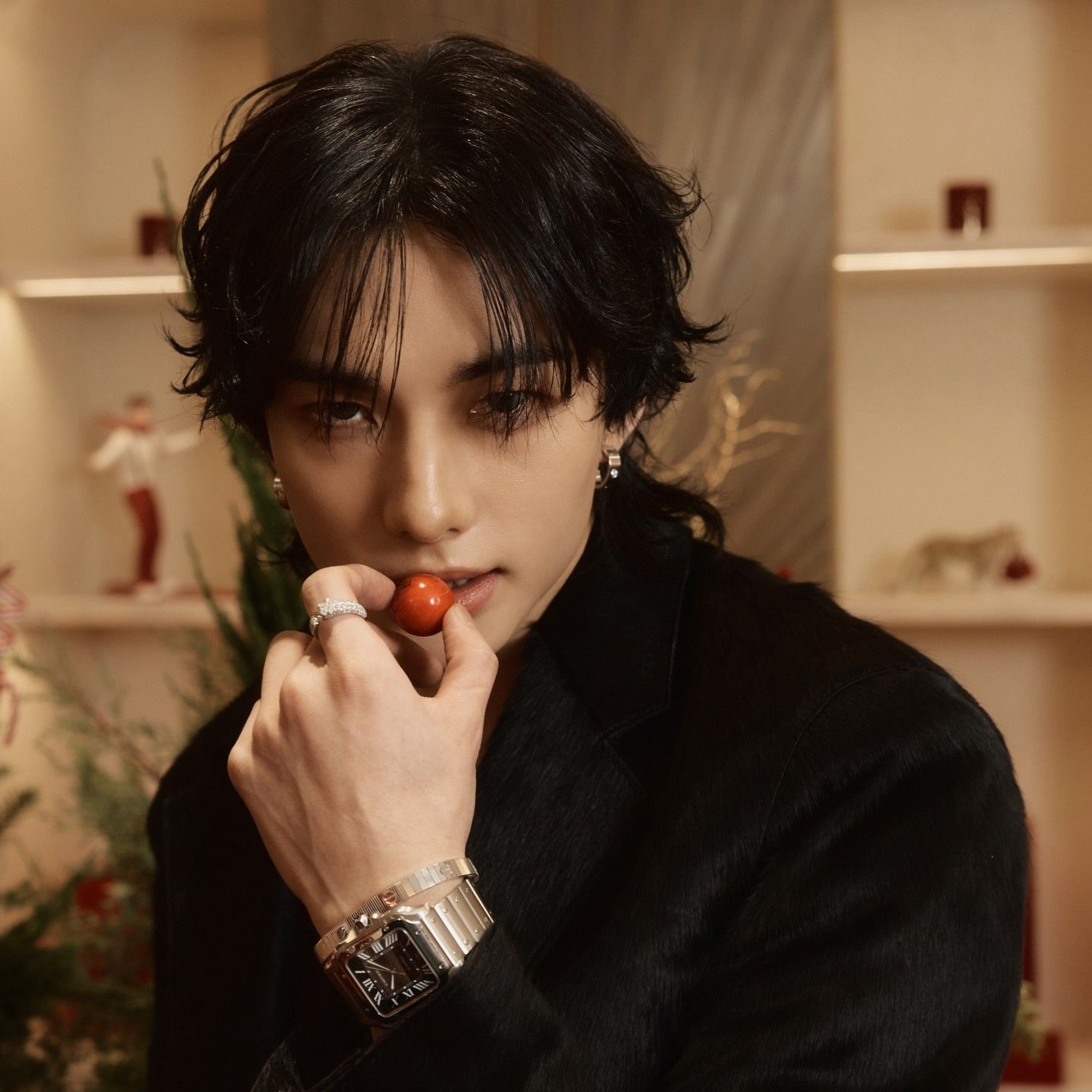 A moment captured by Hyunjin (Stray Kids)'s fan