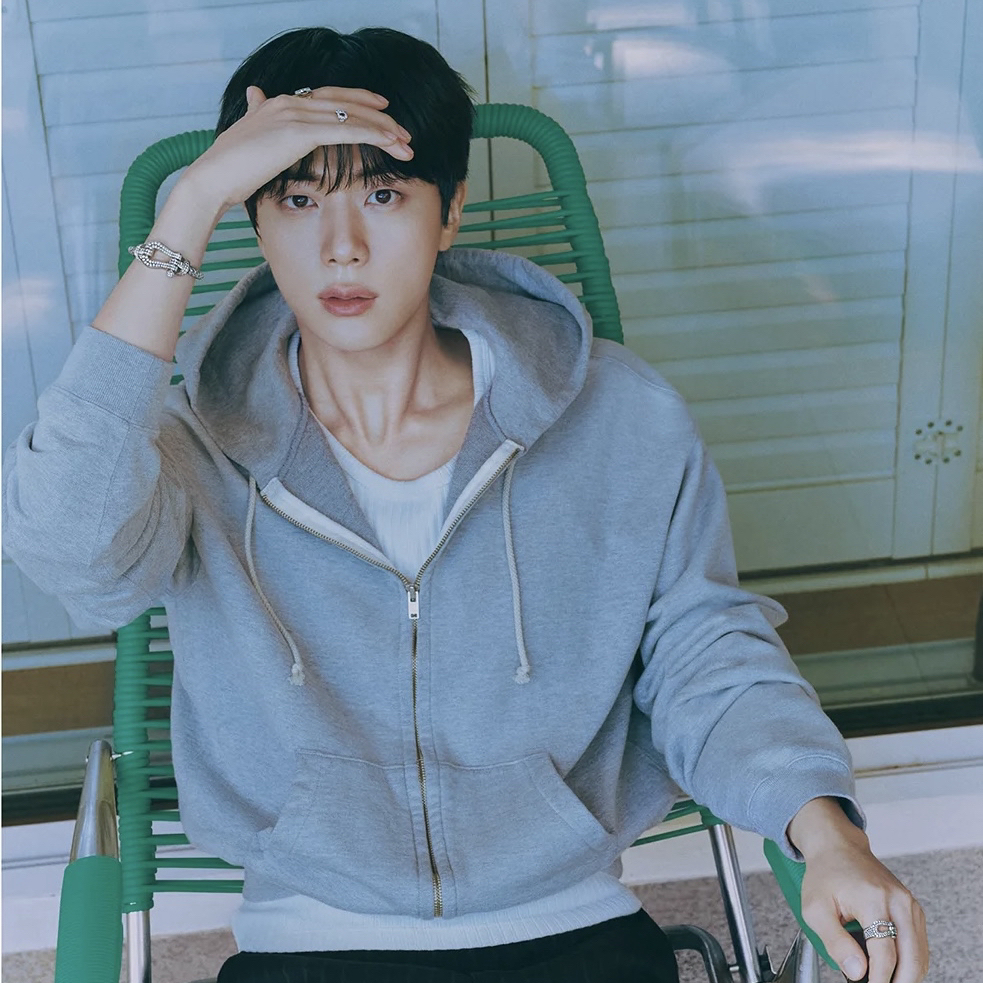 Recent activity shot of Jin (BTS)
