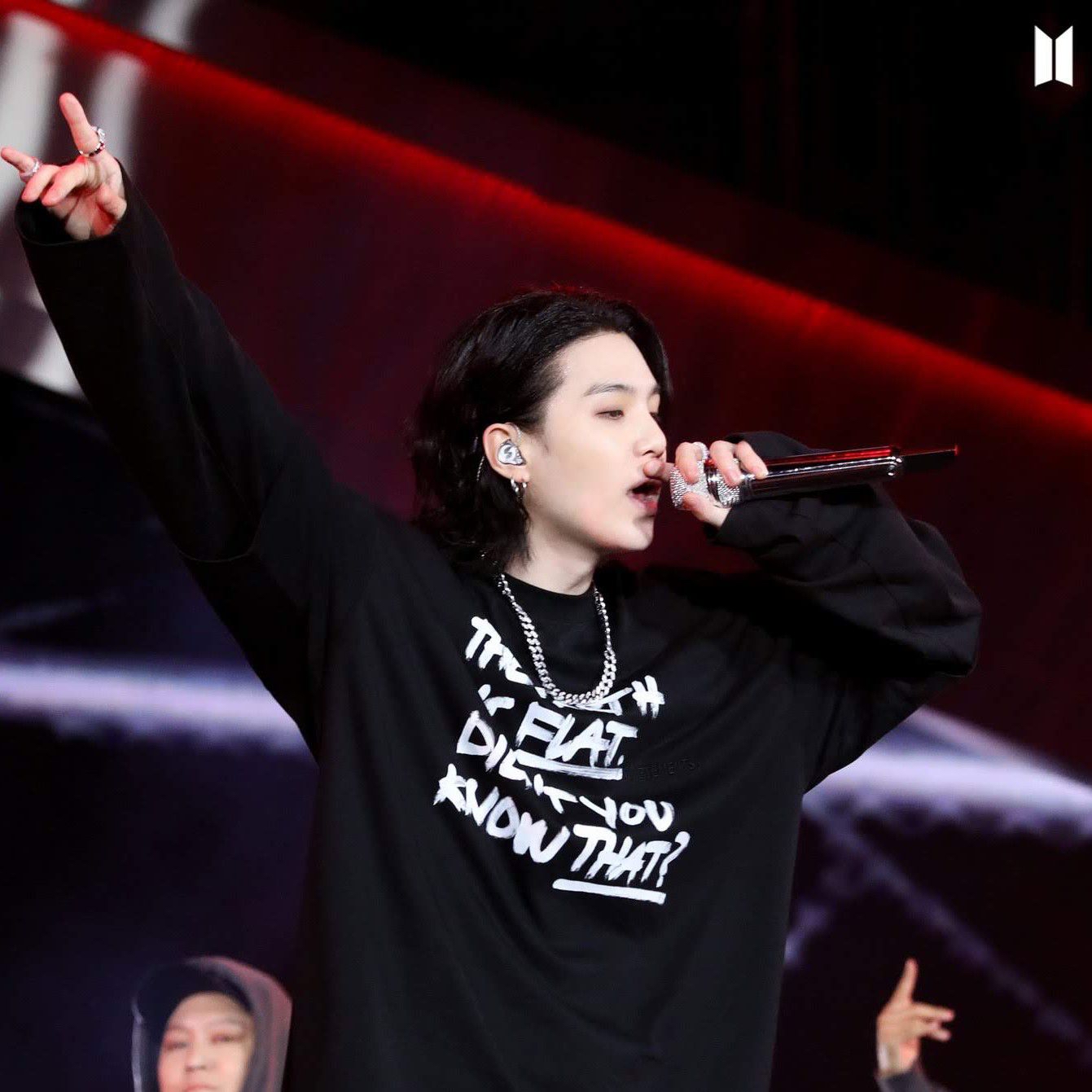 Recent activity shot of SUGA (BTS)
