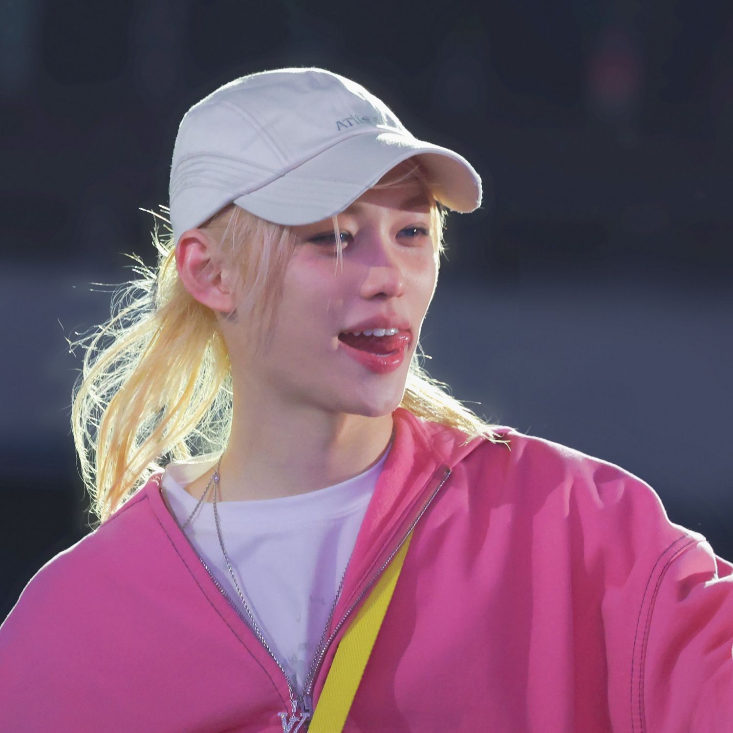 A moment captured by Felix (Stray Kids)'s fan