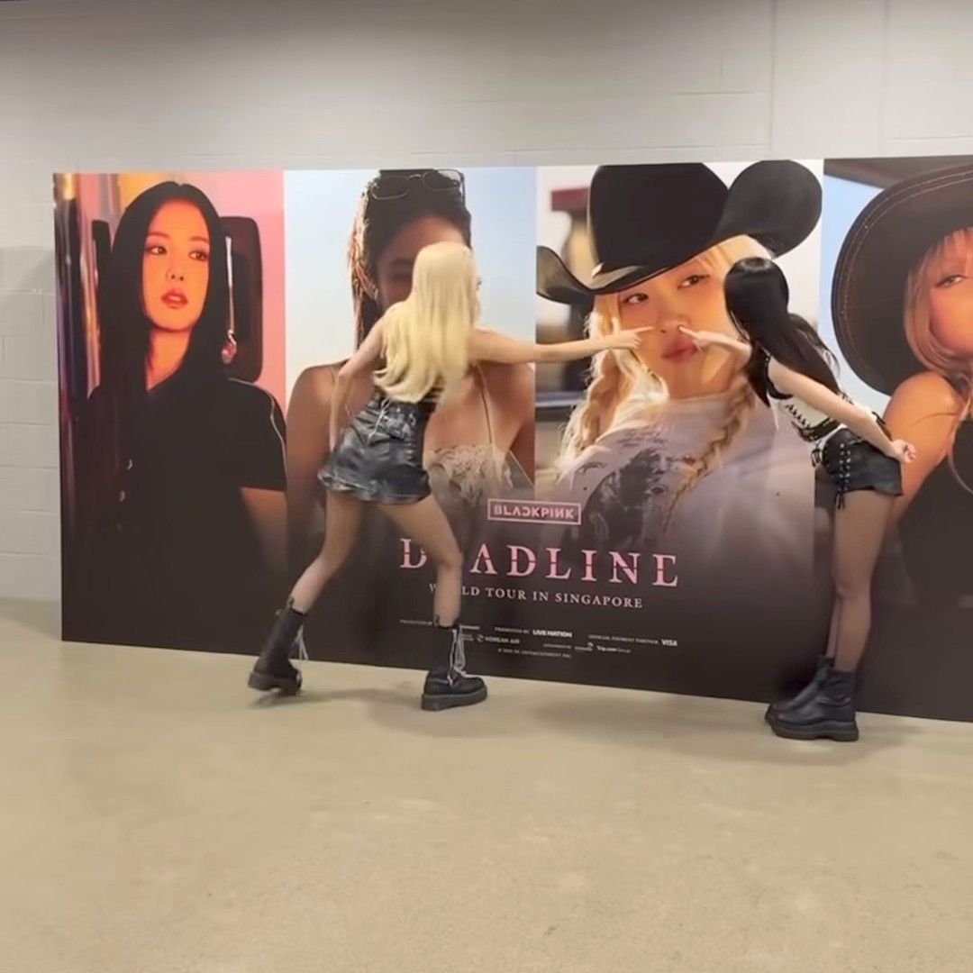 A moment captured by BLACKPINK's fan