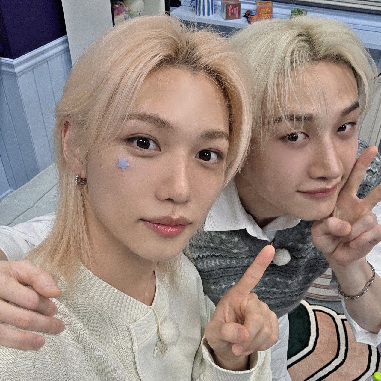 A moment captured by Felix (Stray Kids)'s fan