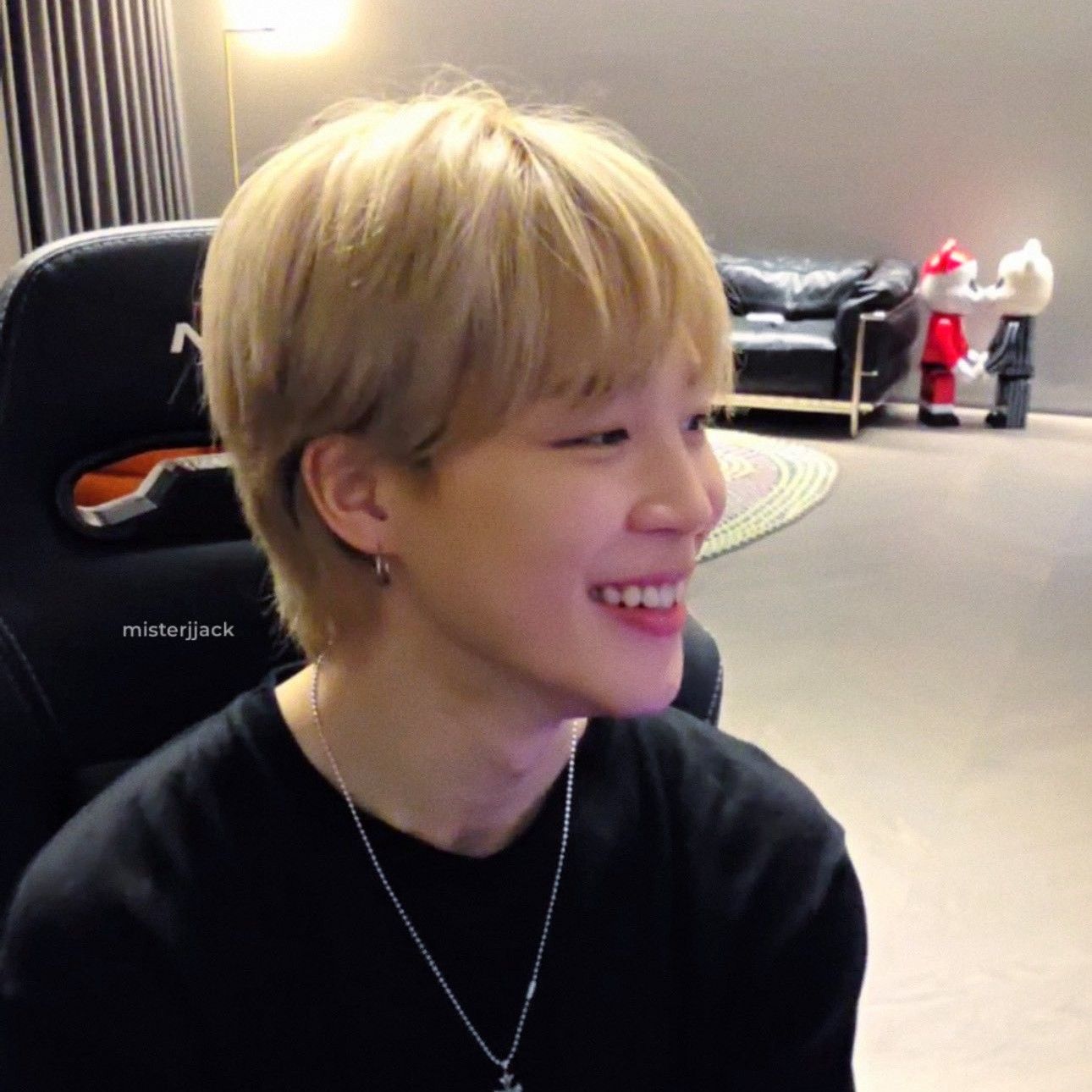 Recent activity shot of Jimin (BTS)