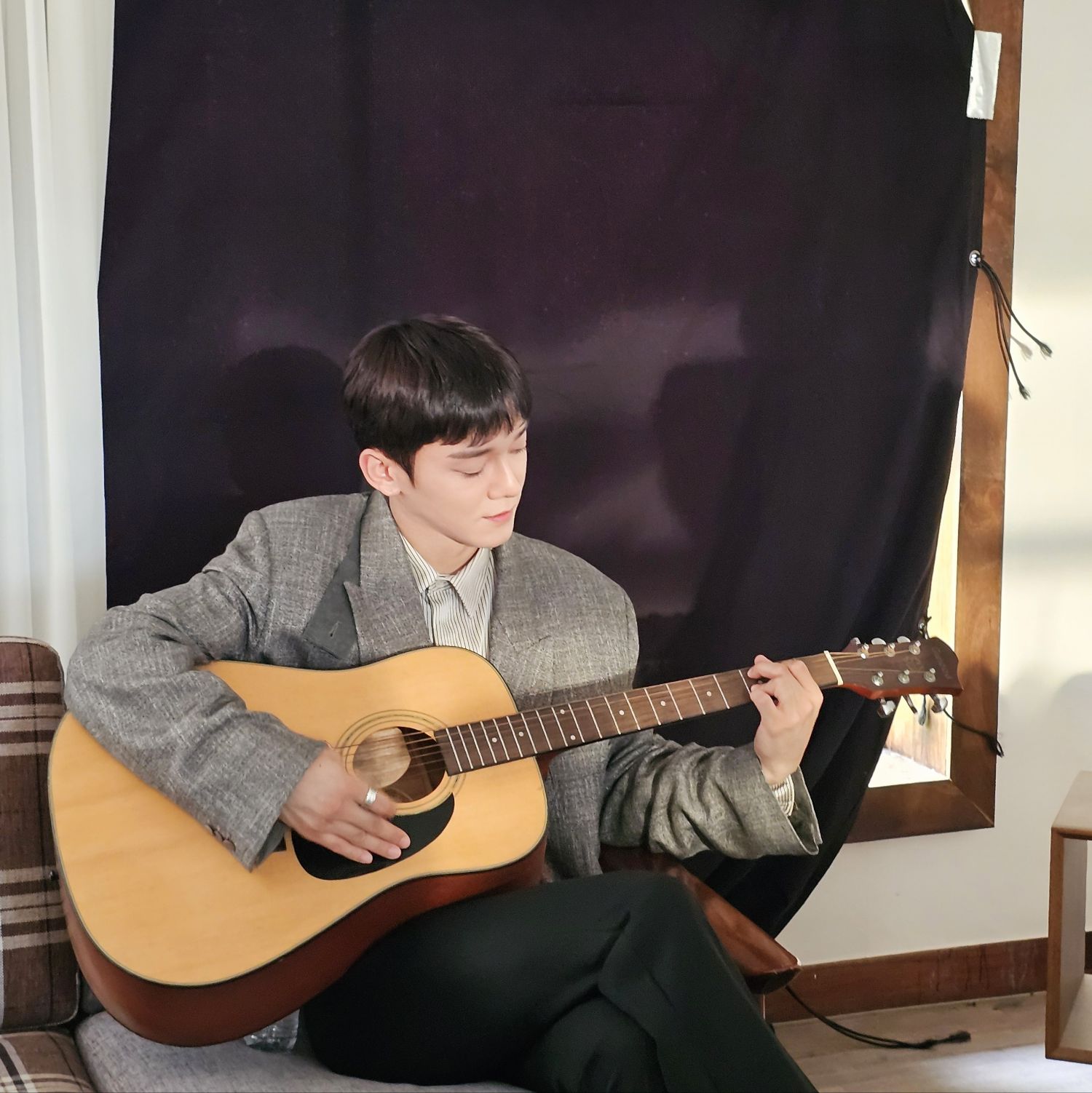 Recent activity shot of Chen (EXO)
