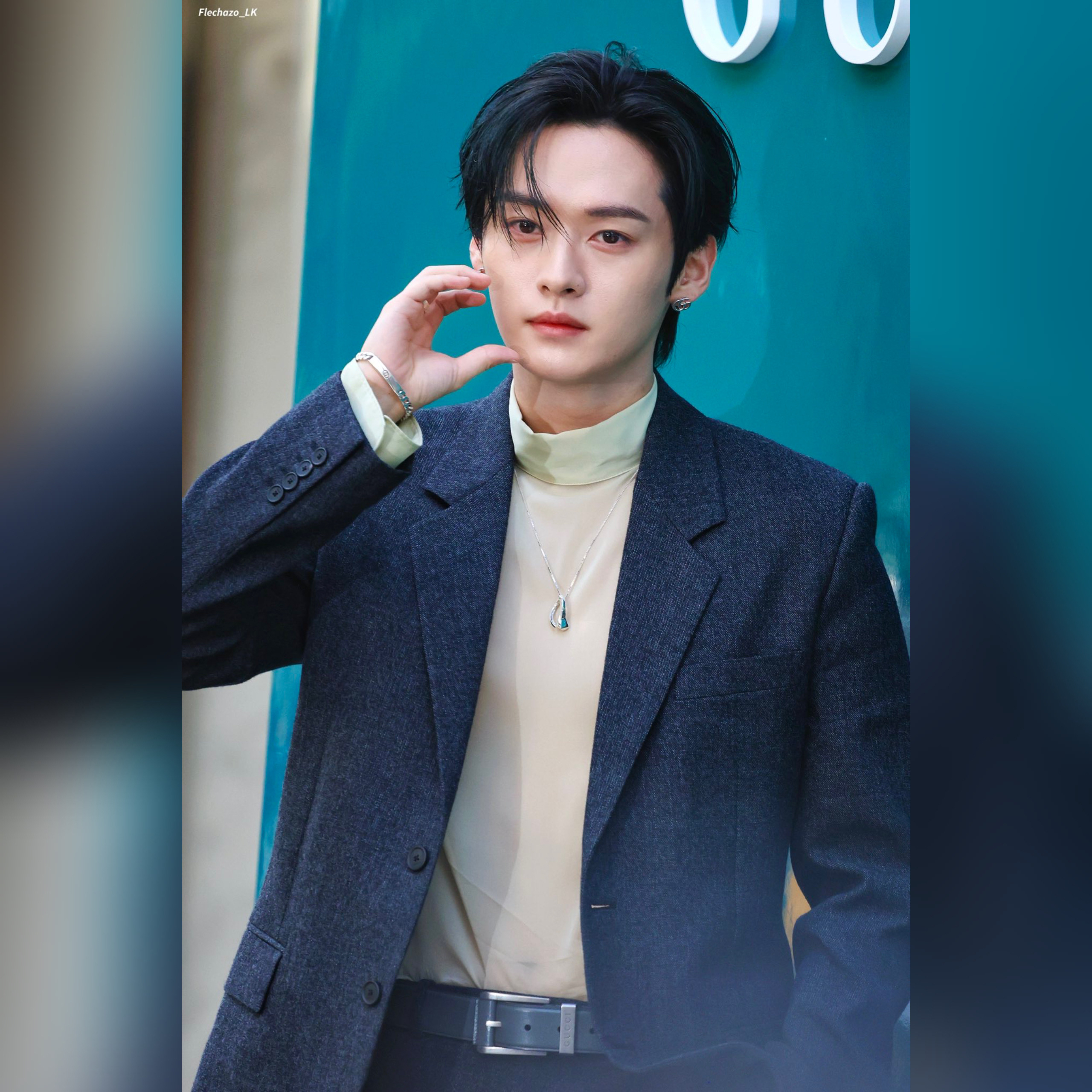 Recent activity shot of Lee Know (Stray Kids)