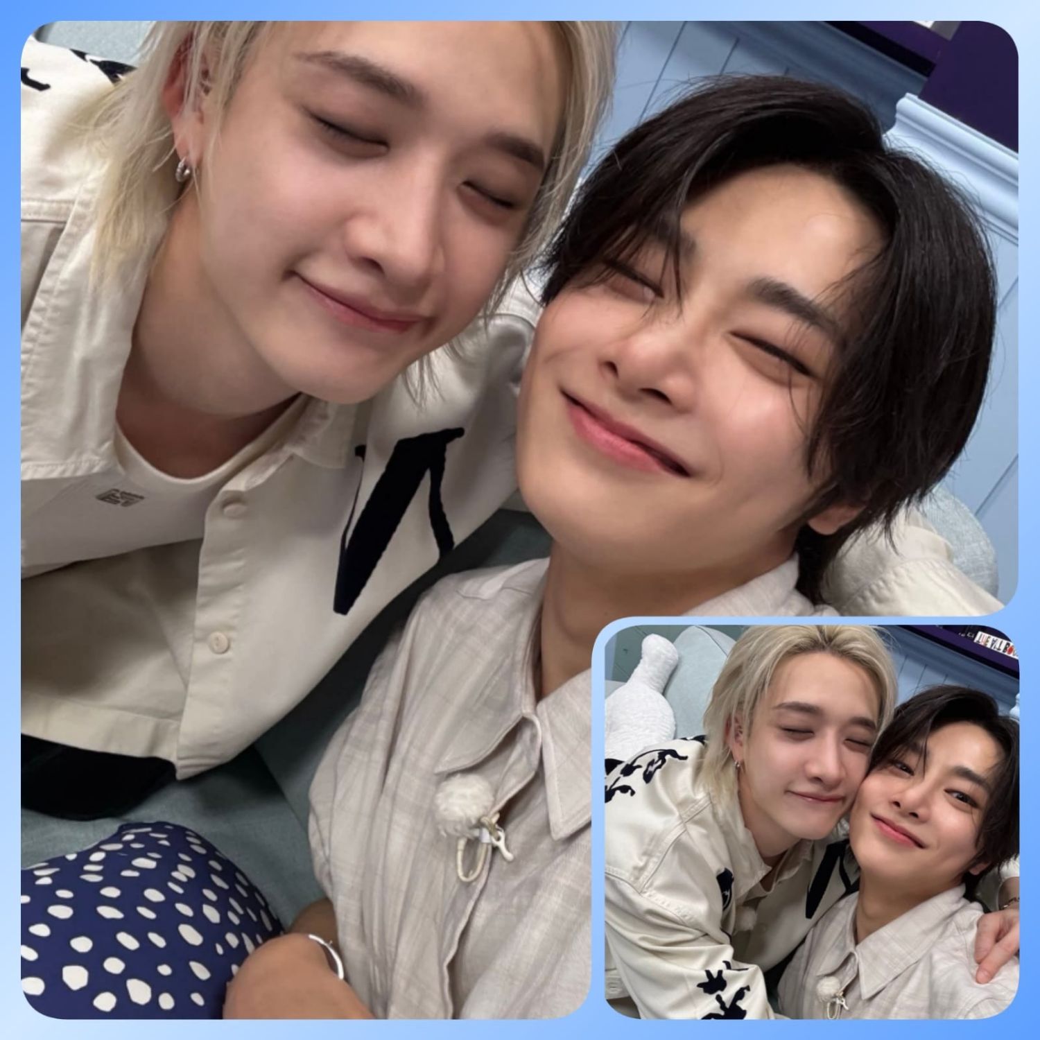 A moment captured by Stray Kids's fan