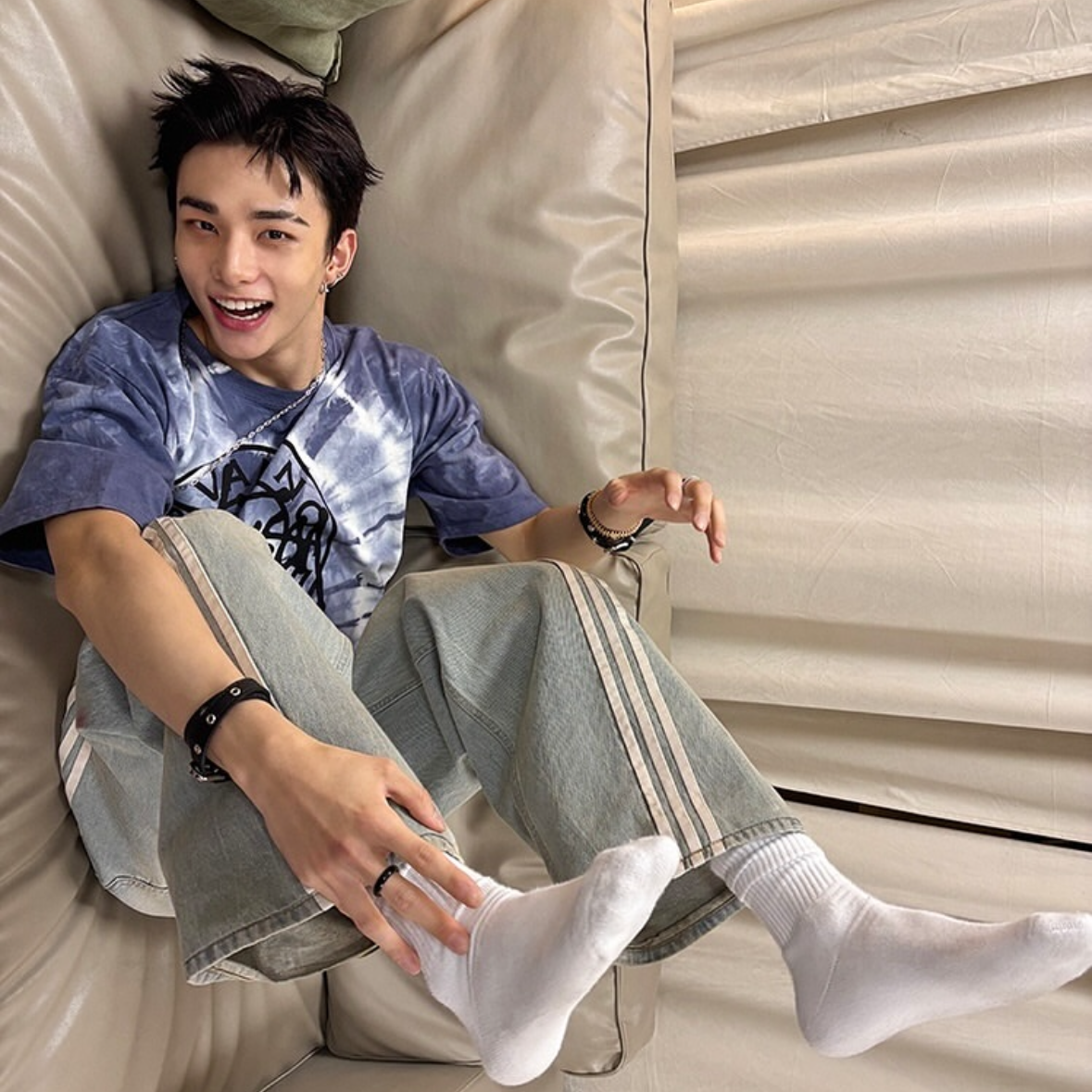 Recent activity shot of Hyunjin (Stray Kids)