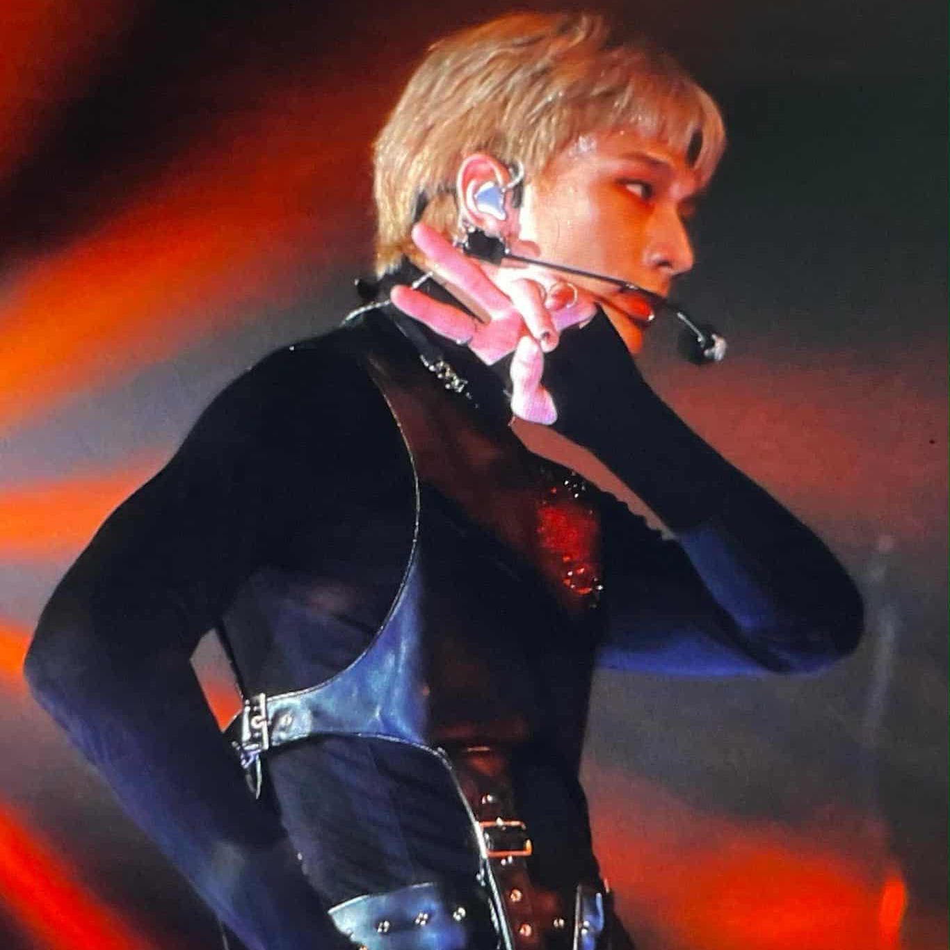 A moment captured by Hyunjin (Stray Kids)'s fan