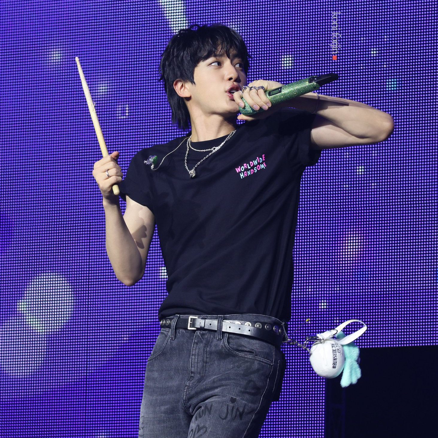 Recent activity shot of Jin (BTS)