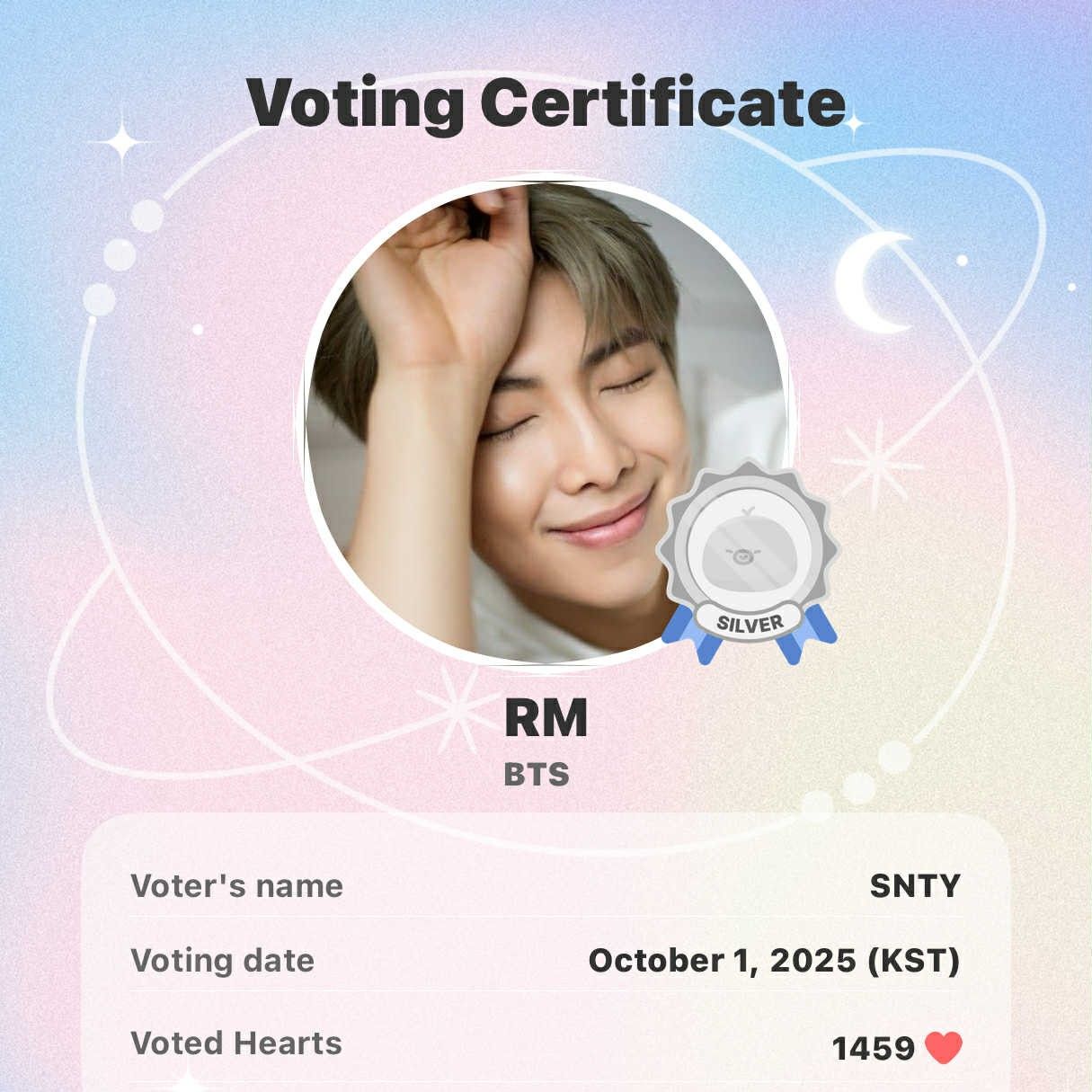 Latest photo of RM (BTS)