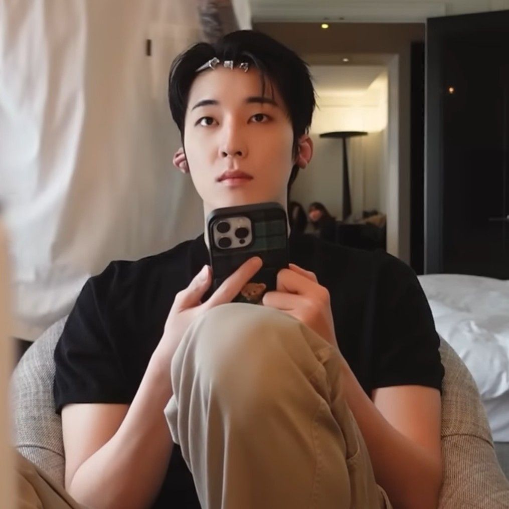 A moment captured by Wonwoo (SEVENTEEN)'s fan