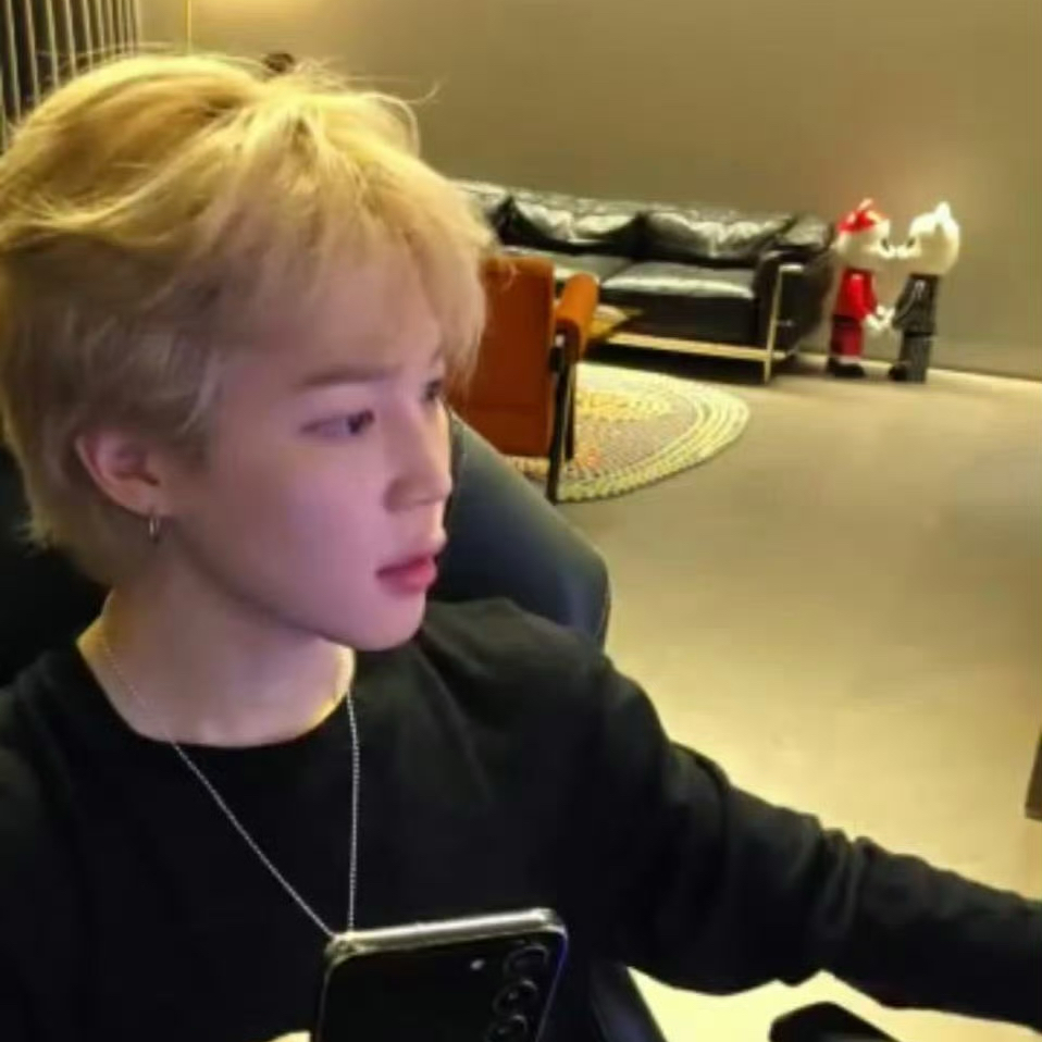 Recent activity shot of Jimin (BTS)