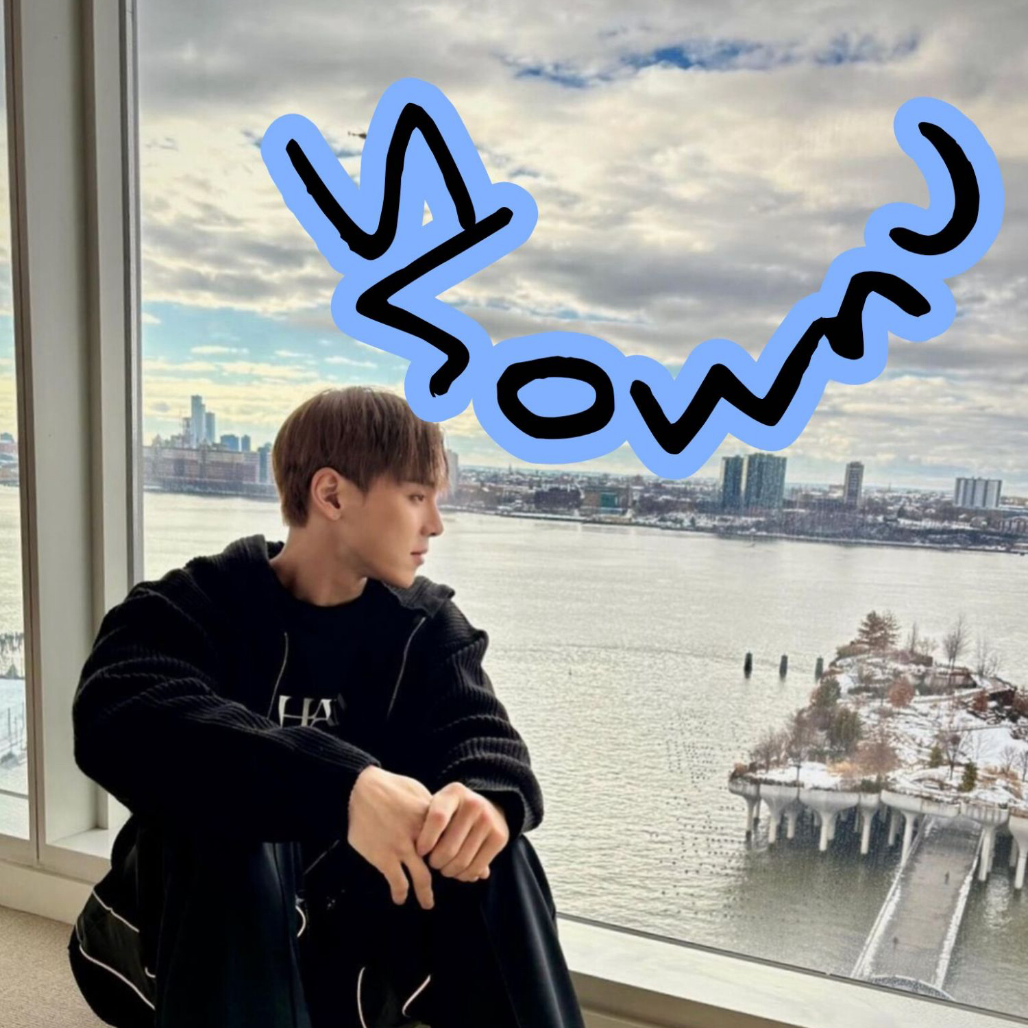 Recent activity shot of Shownu (MONSTA X)