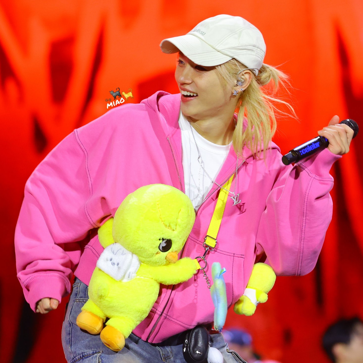 A moment captured by Felix (Stray Kids)'s fan