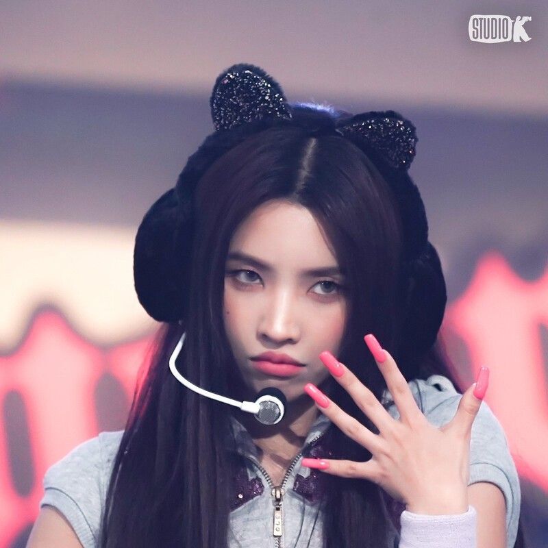 Recent activity shot of Soyeon (i-dle)