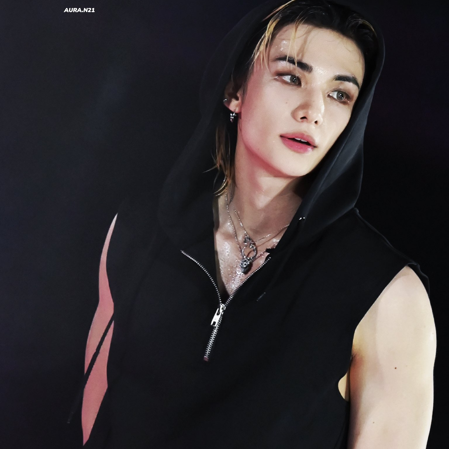 A moment captured by Hyunjin (Stray Kids)'s fan