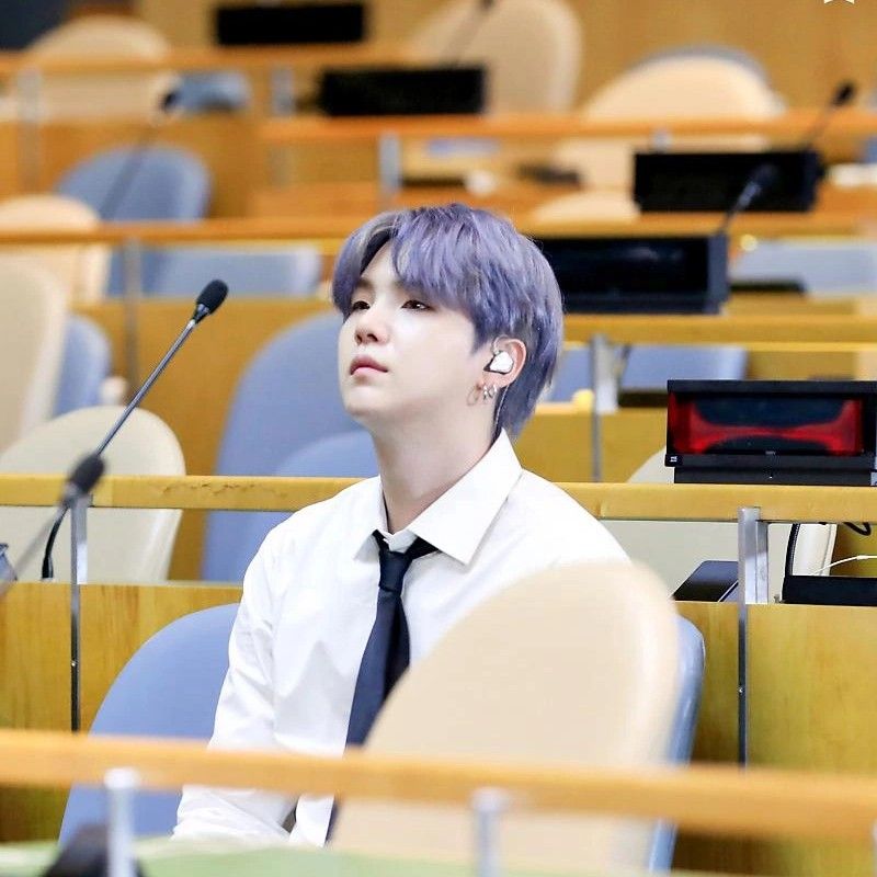 Recent activity shot of SUGA (BTS)