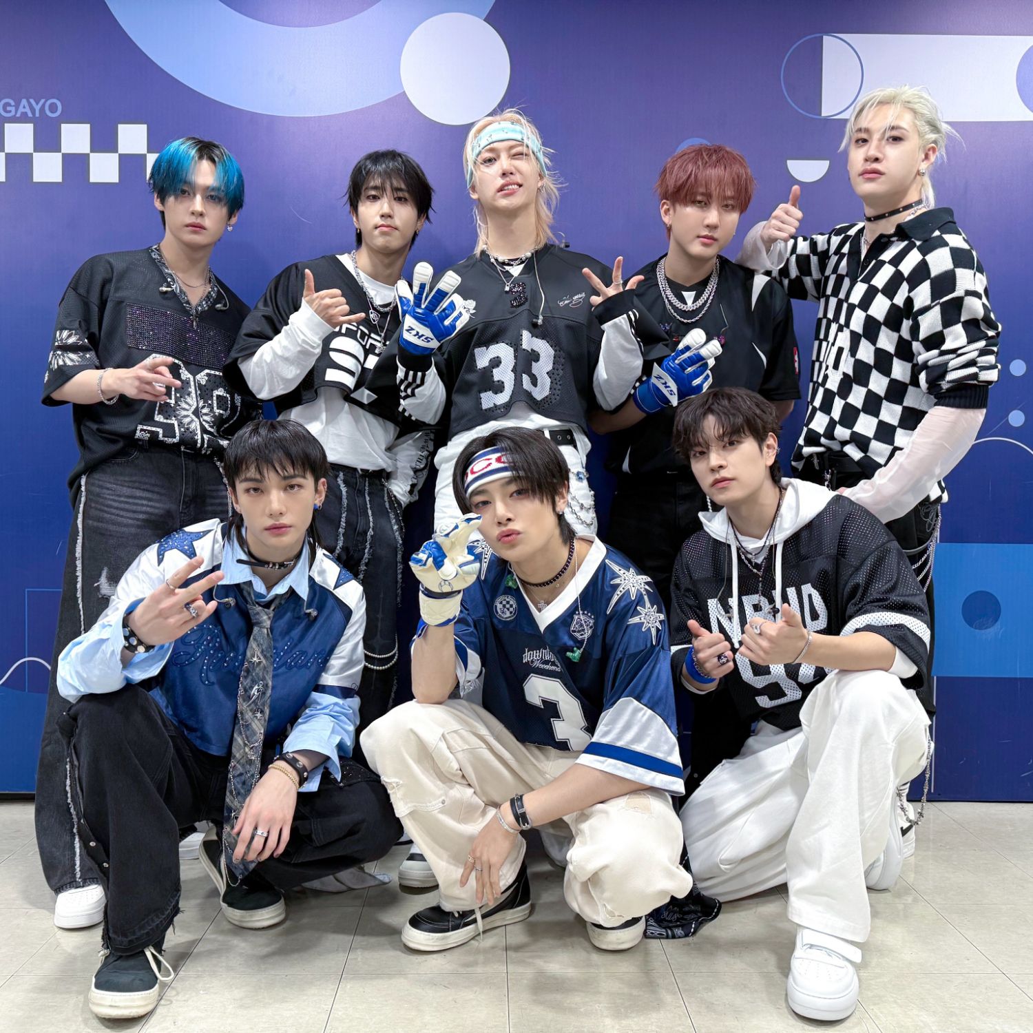 A moment captured by Stray Kids's fan