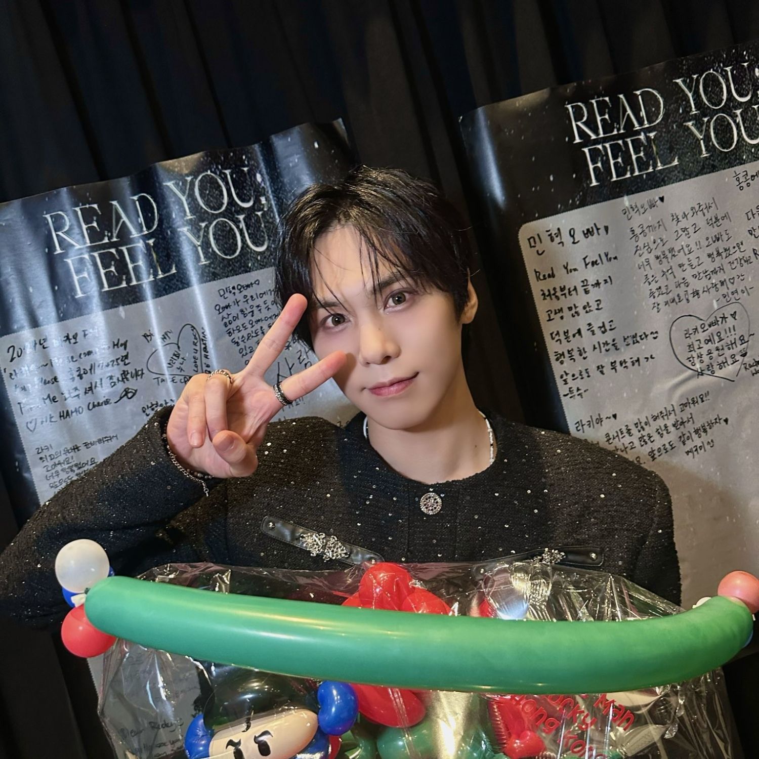 A moment captured by Rocky's fan