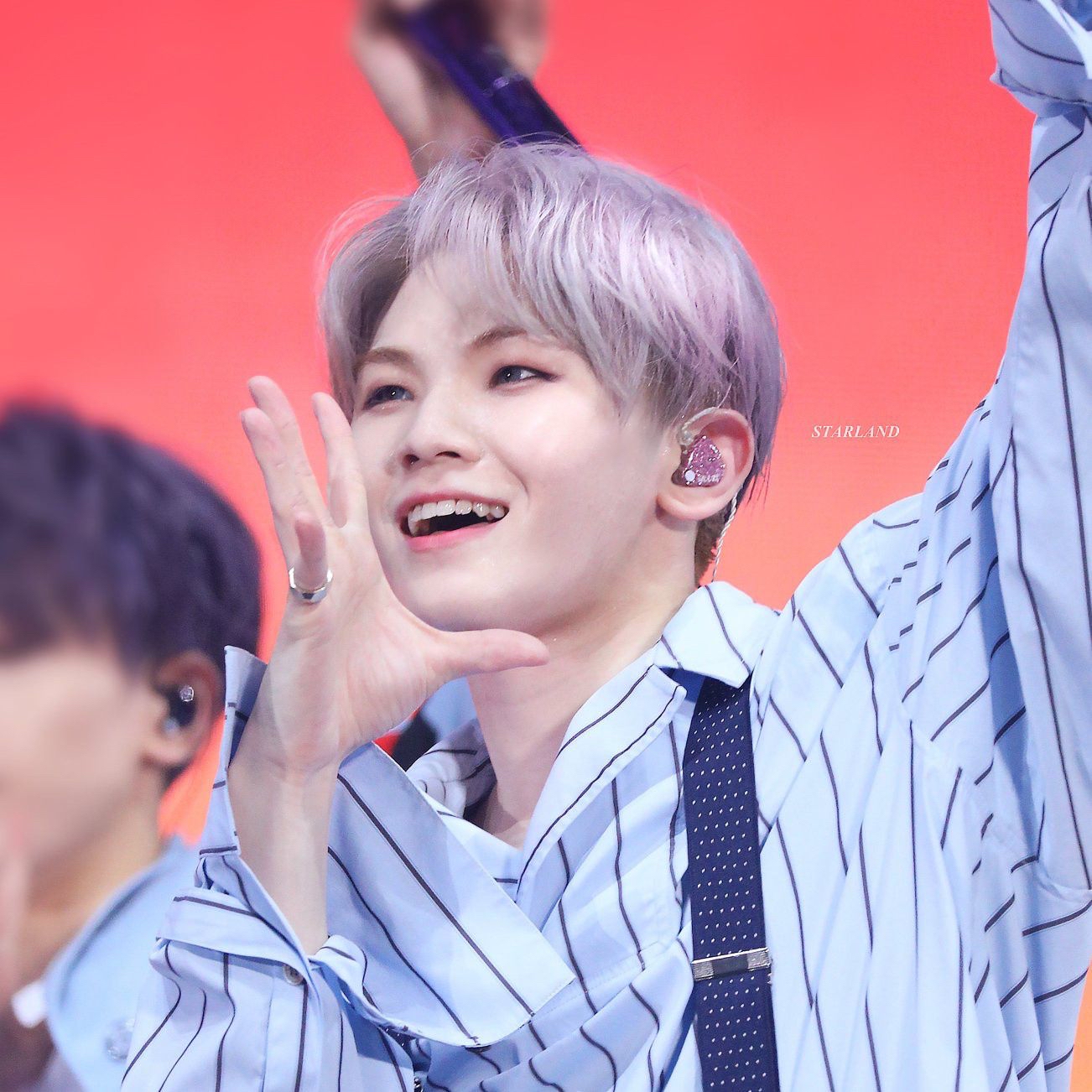 A moment captured by Woozi (SEVENTEEN)'s fan