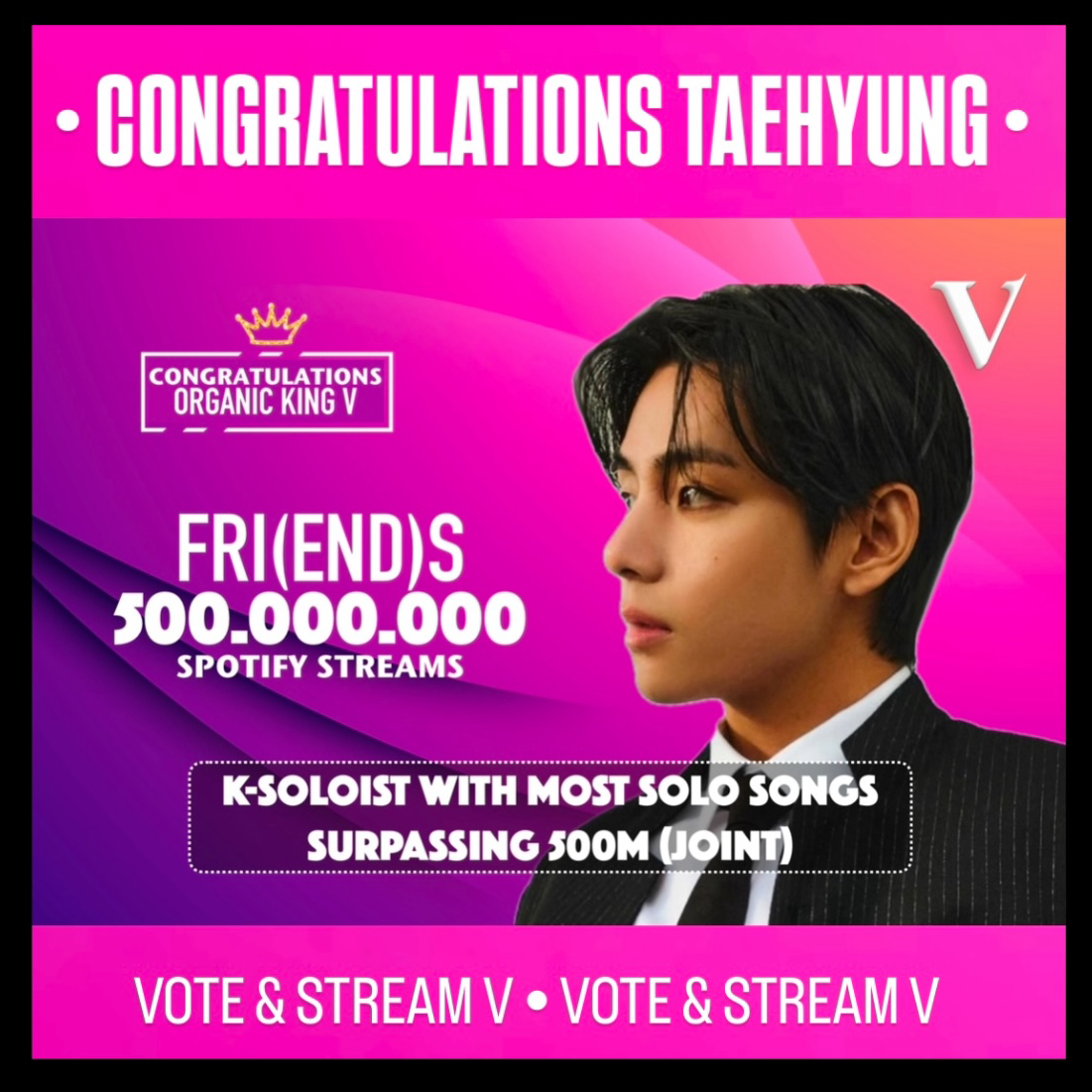 A moment captured by V (BTS)'s fan