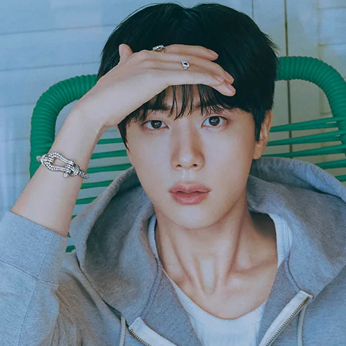 Recent activity shot of Jin (BTS)
