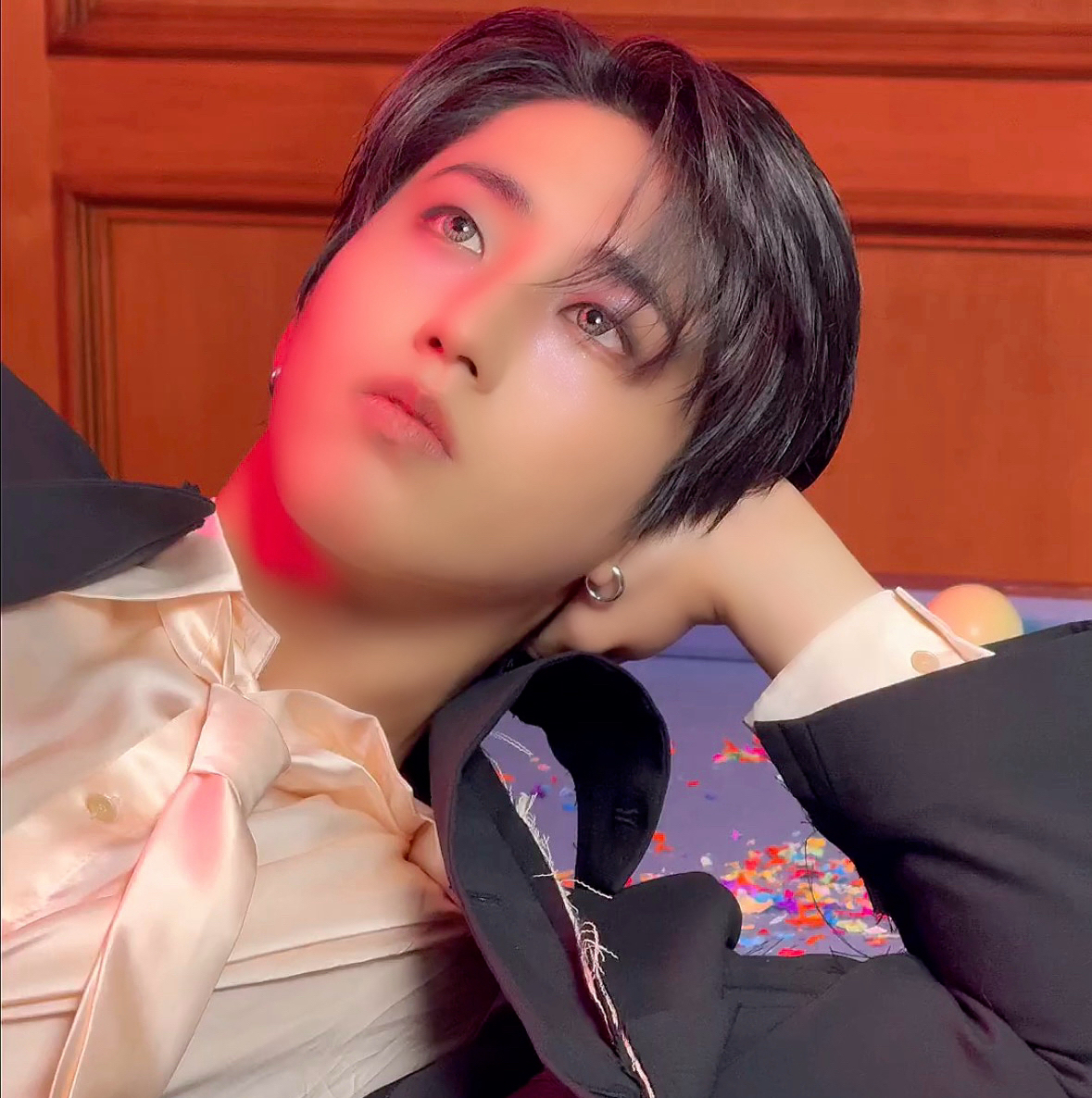 A moment captured by HAN (Stray Kids)'s fan