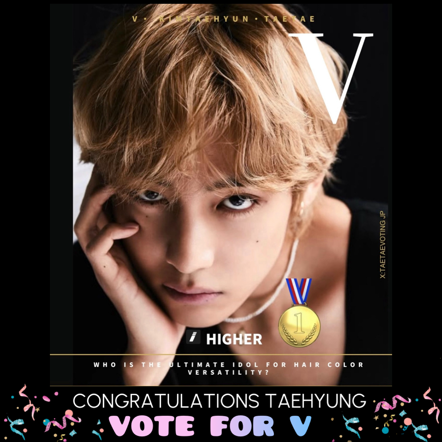 A moment captured by V (BTS)'s fan