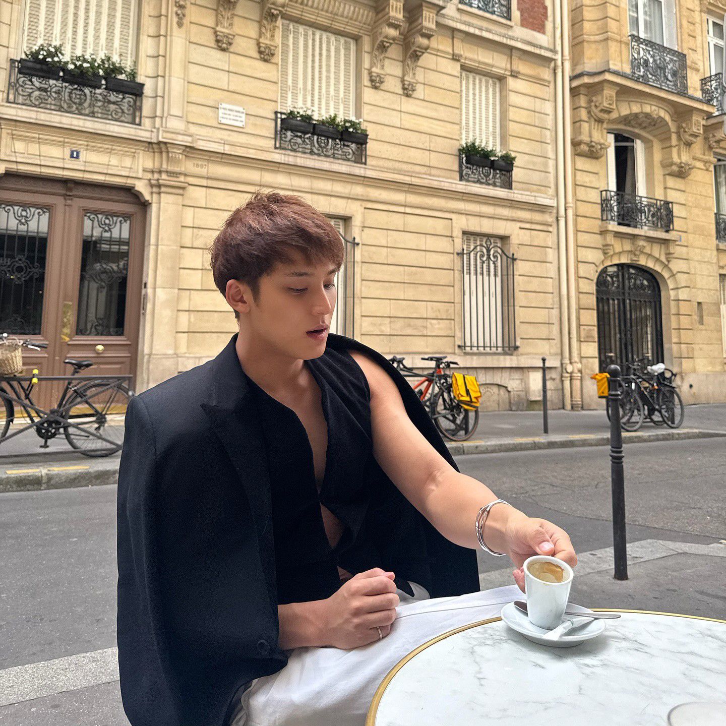 Recent activity shot of Mingyu (SEVENTEEN)