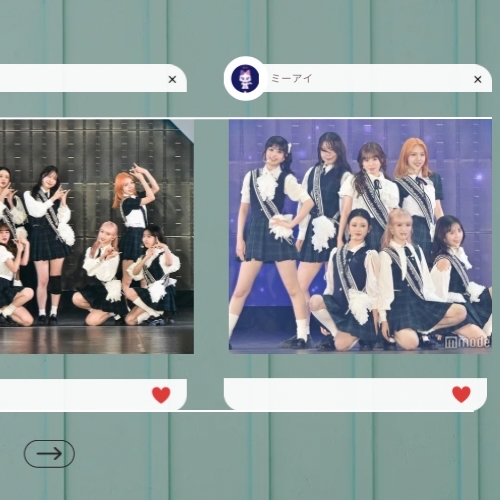 A moment captured by ME:I's fan