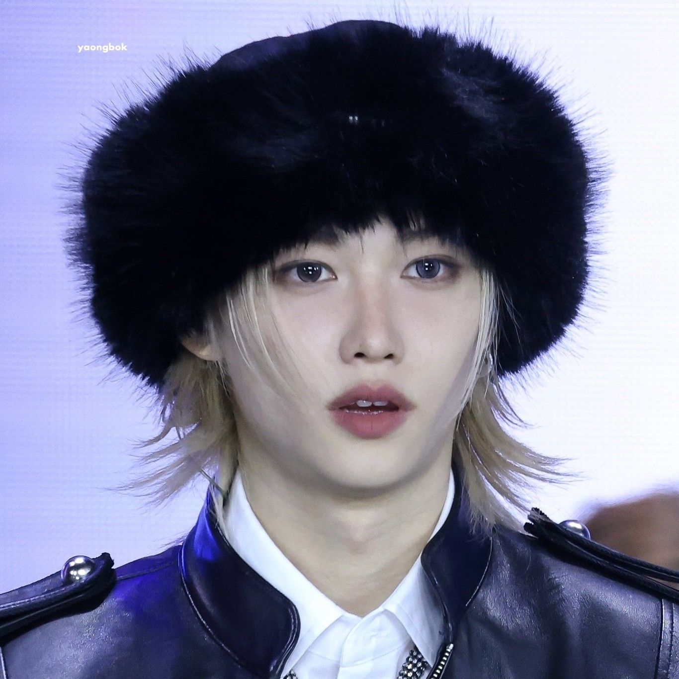 A moment captured by Stray Kids's fan