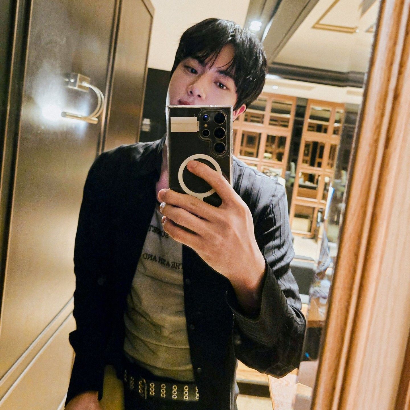 A moment captured by Jin (BTS)'s fan