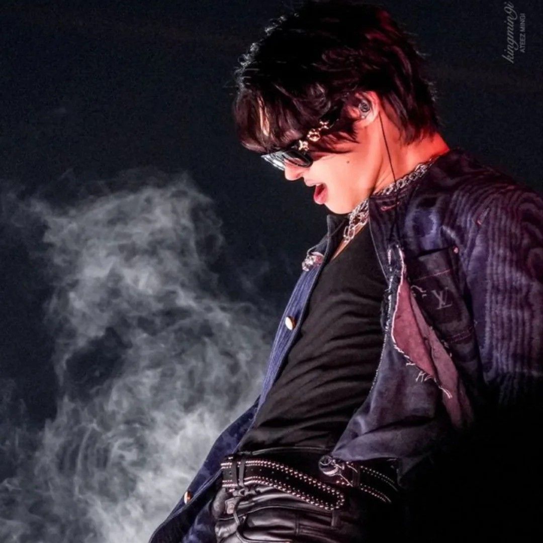 Recent activity shot of Mingi (ATEEZ)
