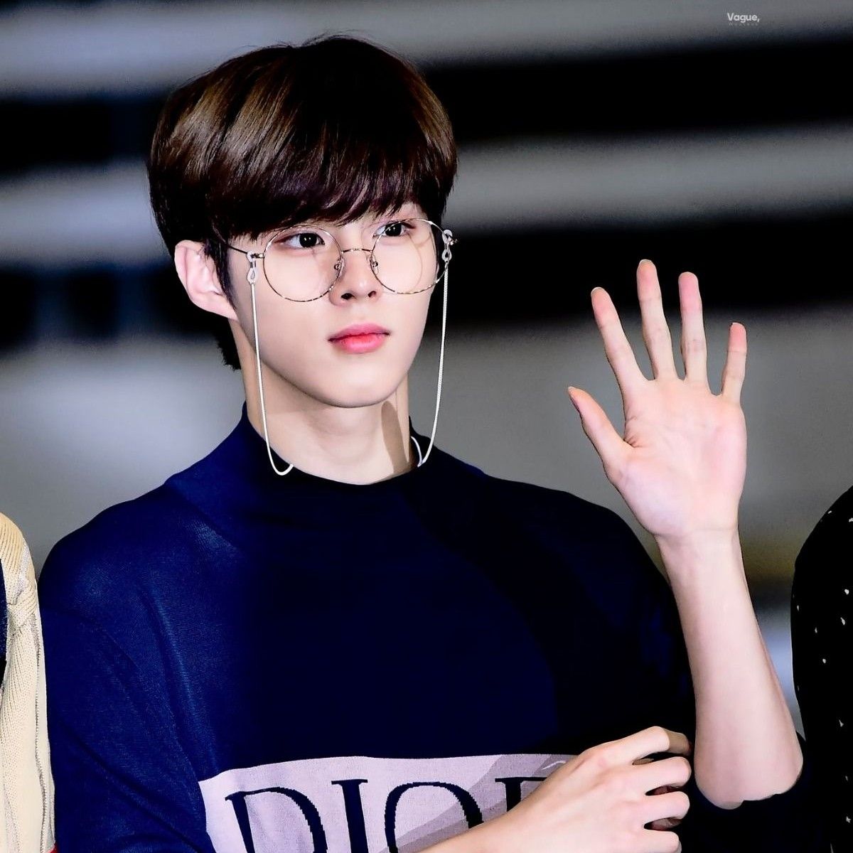 A moment captured by Kim Wooseok's fan