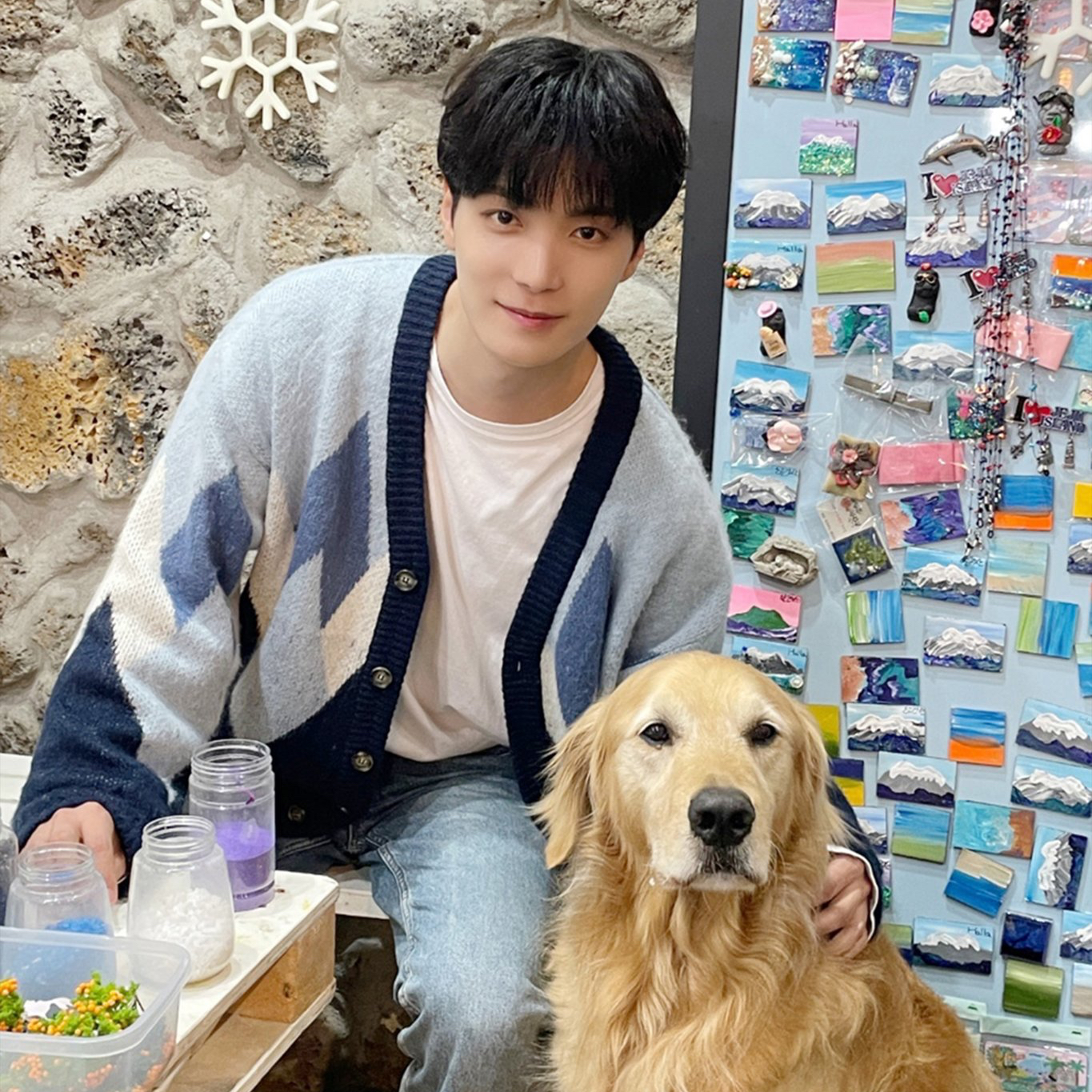 A moment captured by Kim Jonghyeon's fan