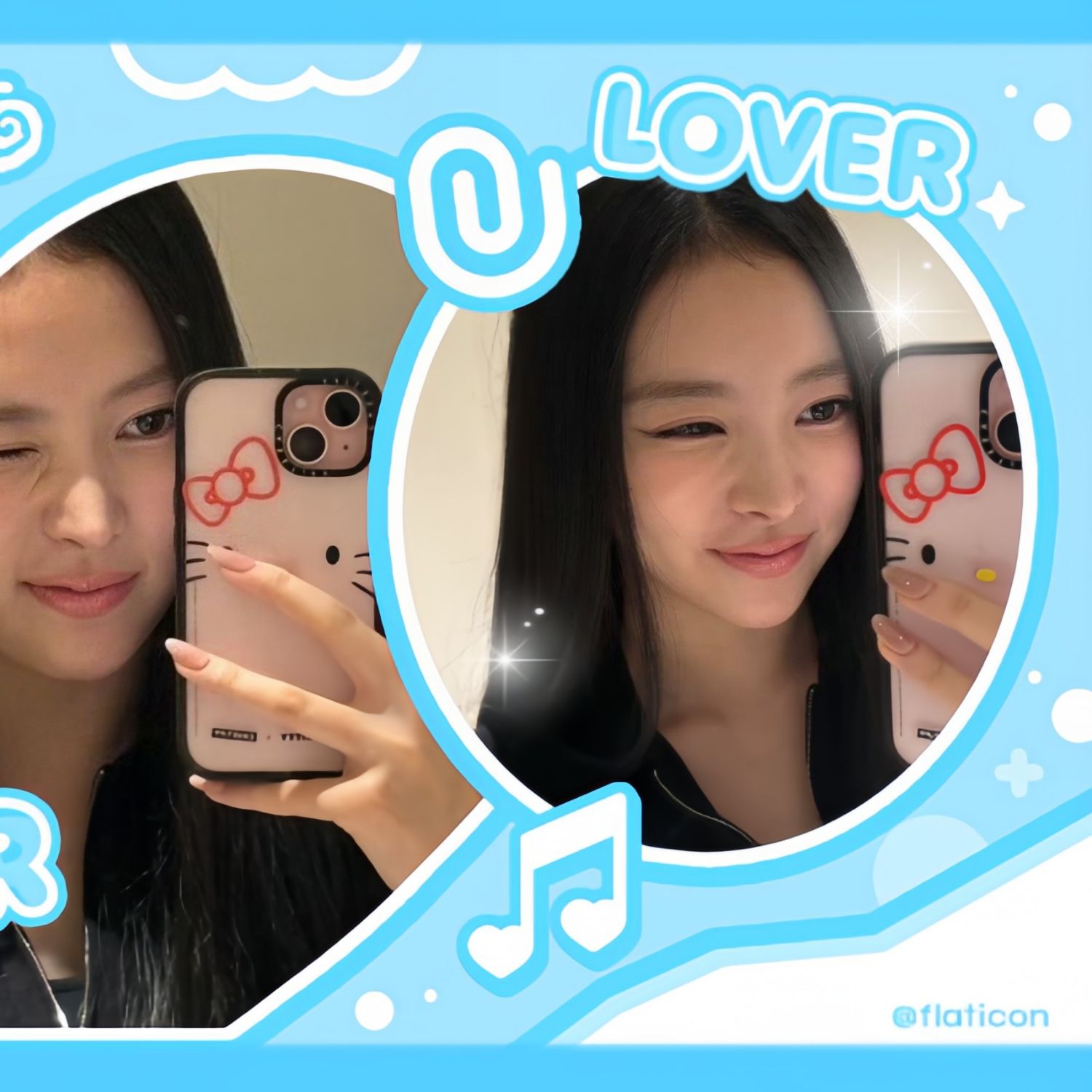 A moment captured by Narin (MEOVV)'s fan