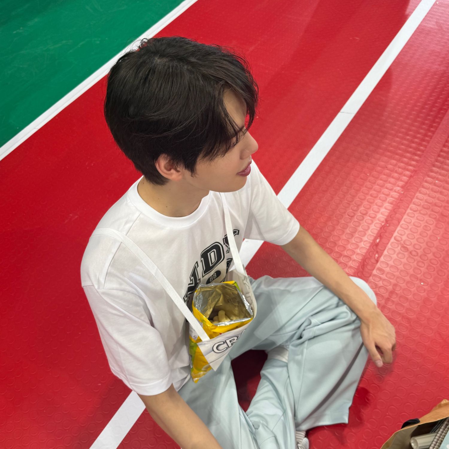 A moment captured by Minhee (CRAVITY)'s fan