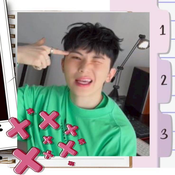 A moment captured by Woozi (SEVENTEEN)'s fan