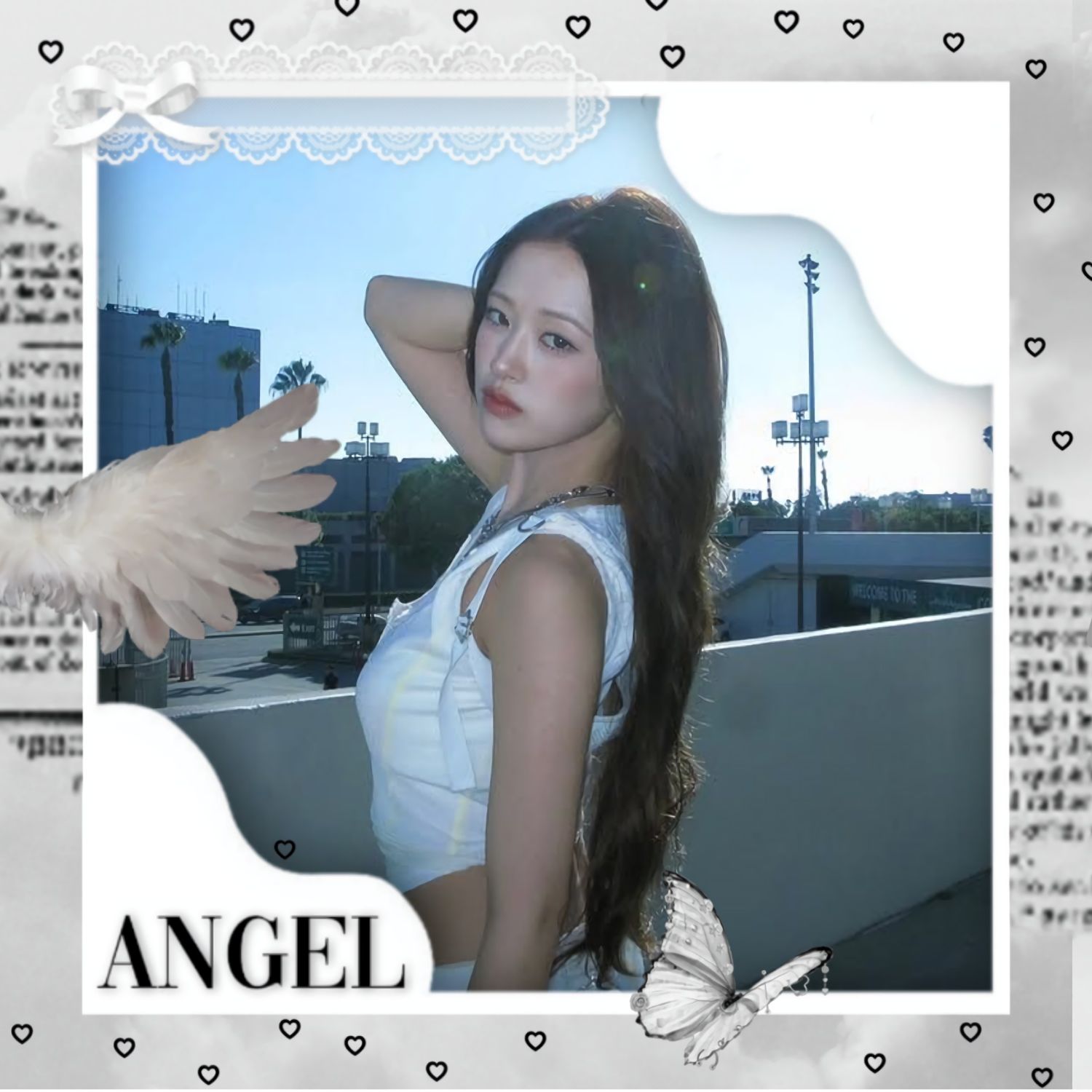 A moment captured by An Yujin (IVE)'s fan