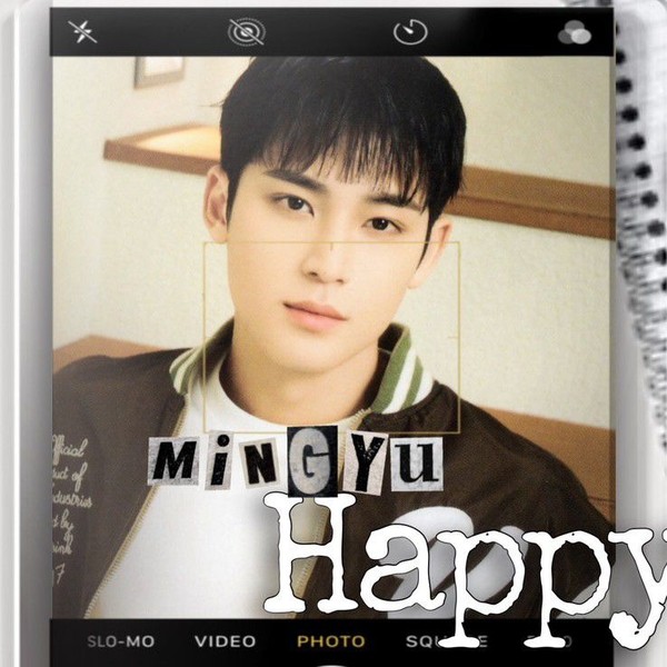 Signature photo of Mingyu (SEVENTEEN) capturing their charm