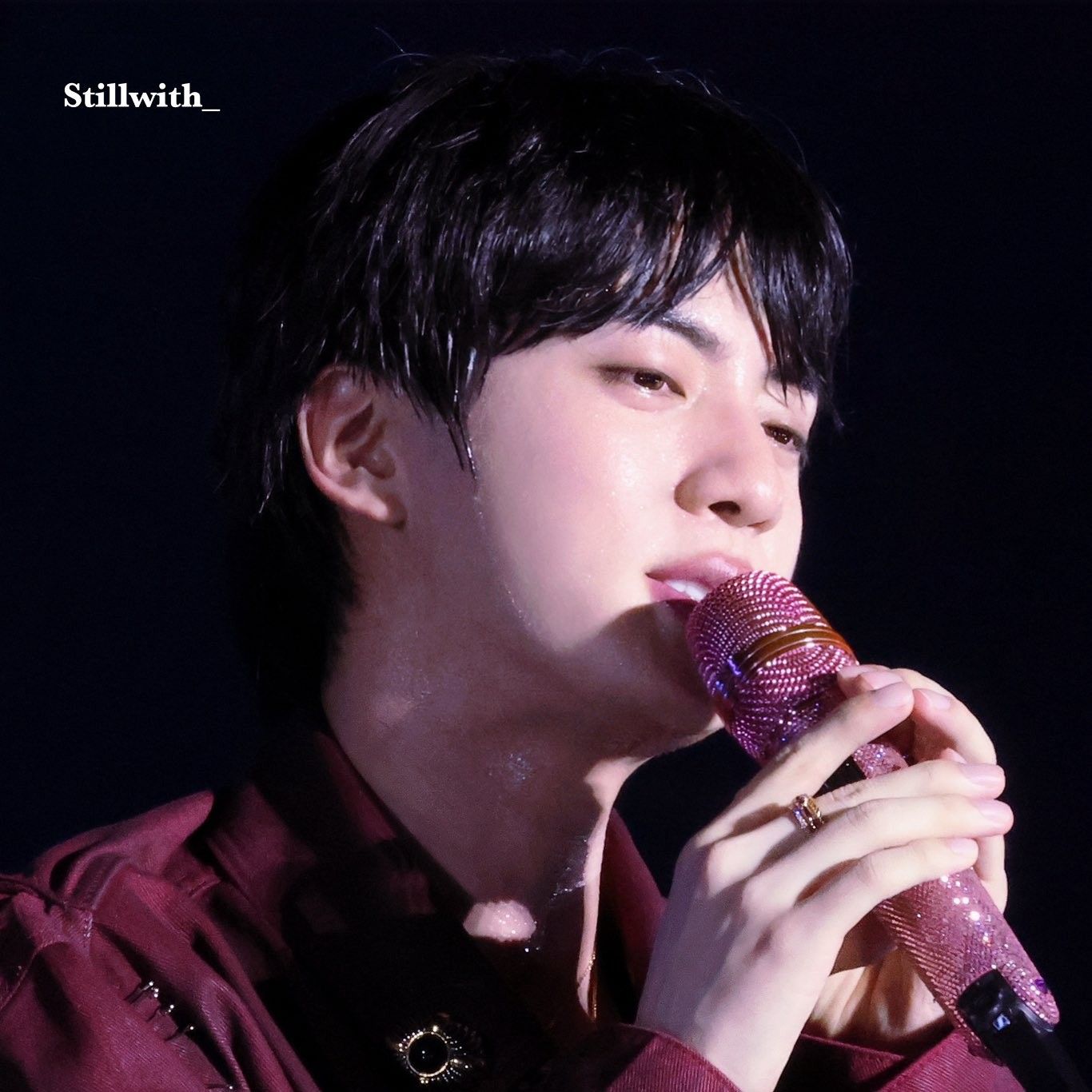 Recent activity shot of Jin (BTS)