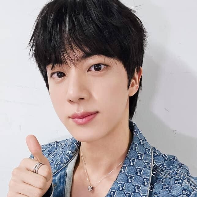 Recent activity shot of Jin (BTS)