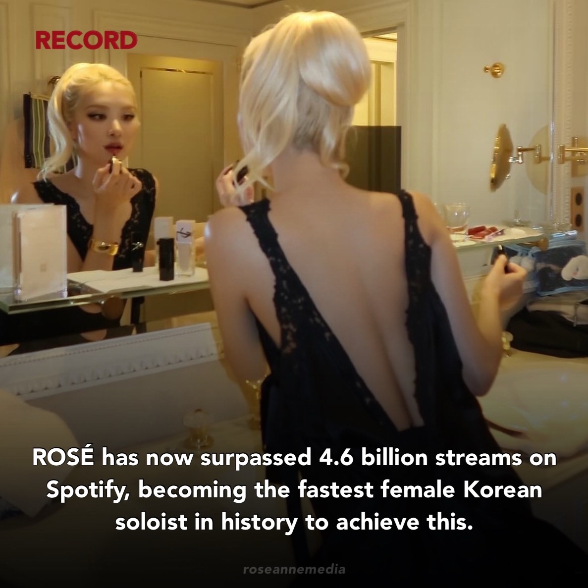 Momen yang diabadikan oleh penggemar ROSÉ (BLACKPINK)