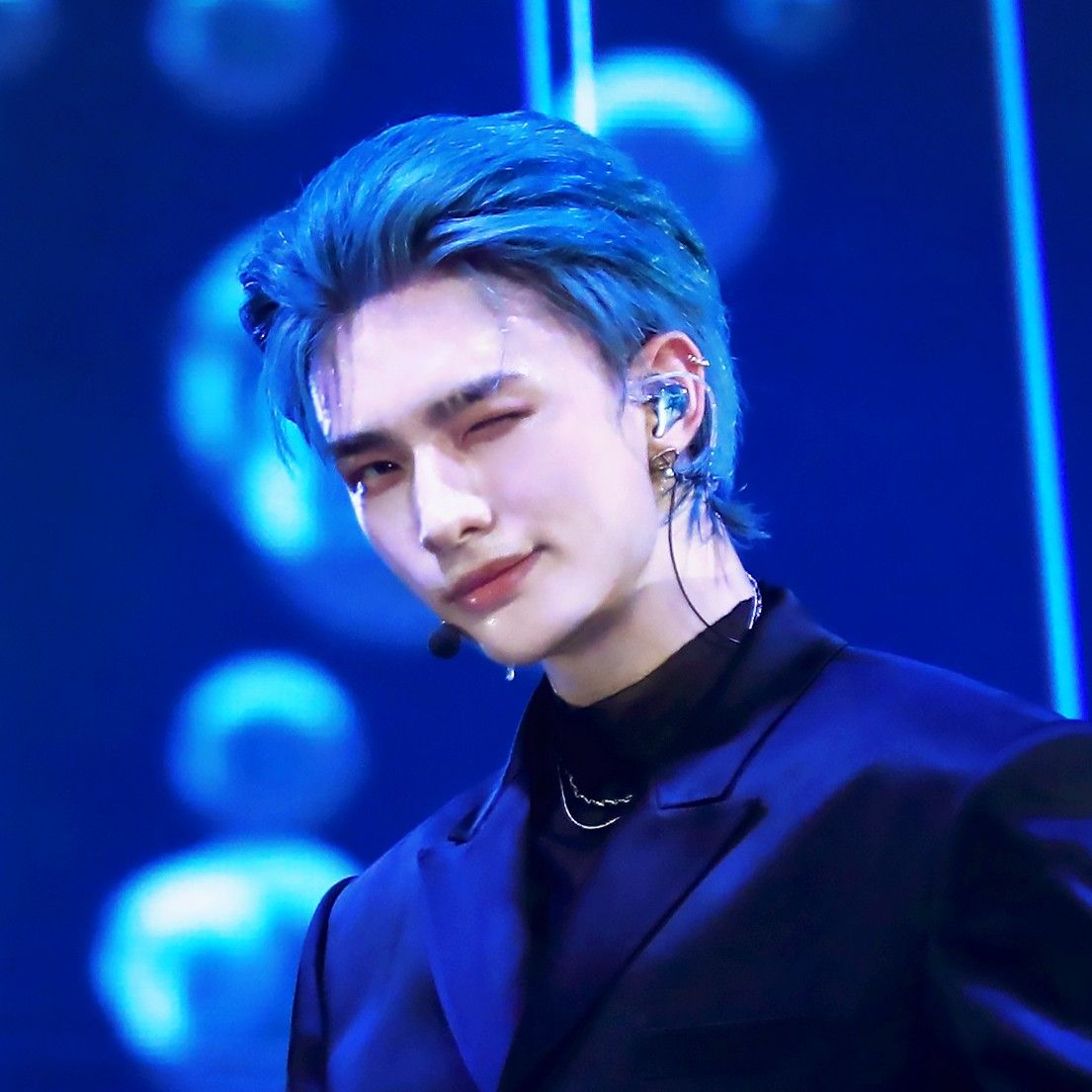 Recent activity shot of Hyunjin (Stray Kids)