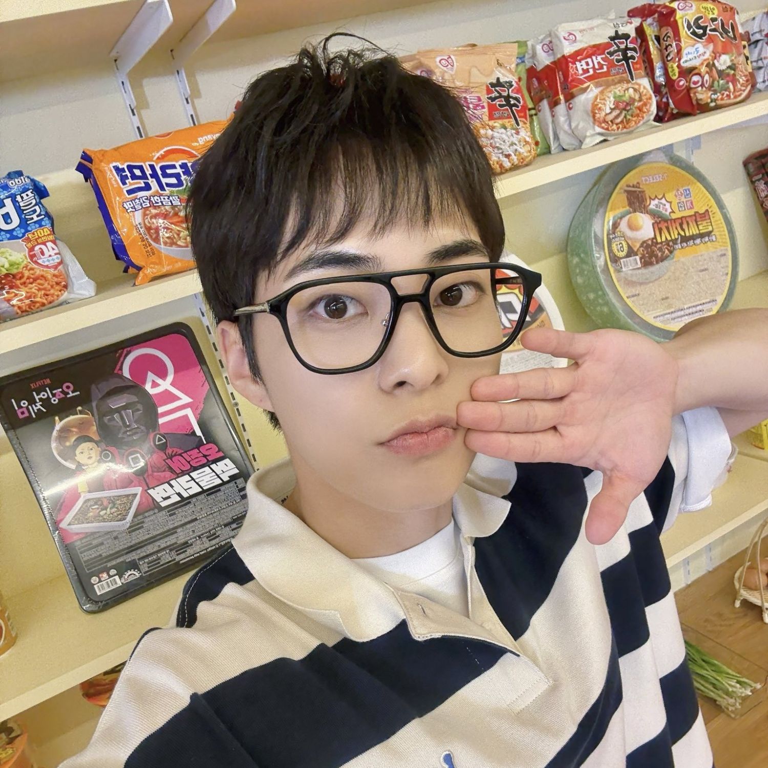 Recent activity shot of Xiumin (EXO)